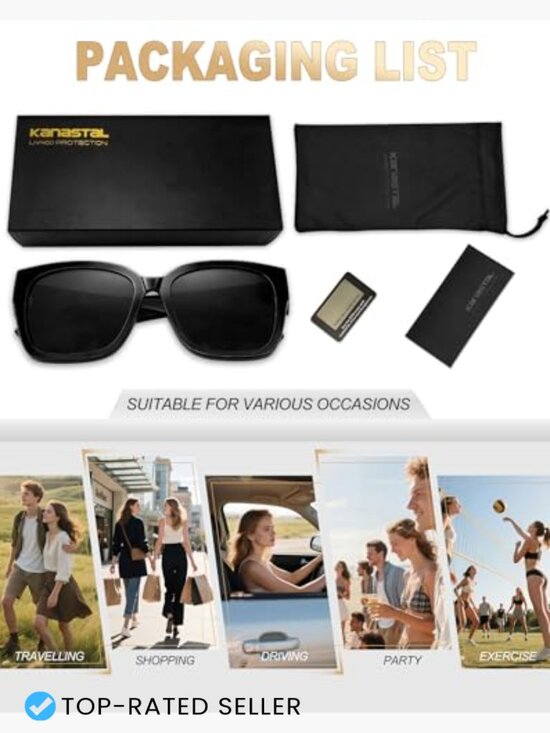 Oversized Square Fit Over Sunglasses Polarized UV400 Unisex Classic Style main image 5